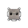Розетка телевизионная проходная TV/R Levit 7дБ кофе макиато ABB 2CHH083607A6018