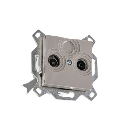 Розетка телевизионная проходная TV/R Levit 7дБ кофе макиато ABB 2CHH083607A6018