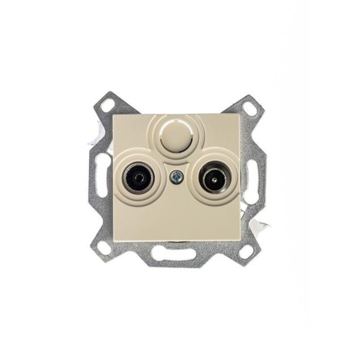 Розетка телевизионная проходная TV/R Levit 7дБ сл. кость ABB 2CHH083607A6017