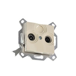 Розетка телевизионная проходная TV/R Levit 7дБ сл. кость ABB 2CHH083607A6017