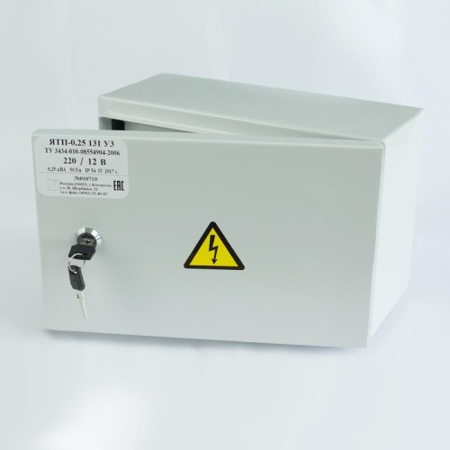Ящик с понижающим трансформатором ЯТП 0.4 220/110В (3 авт. выкл.) IP 54 Кострома ОС0000040787