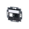 Розетка компьютерная Levit RJ45 кат.5E с заглушкой антрацит ABB 2CHH295117A6063