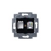 Розетка компьютерная Levit RJ45 кат.5E с заглушкой антрацит ABB 2CHH295117A6063