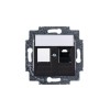 Розетка компьютерная Levit RJ45 кат.5E с заглушкой антрацит ABB 2CHH295117A6063