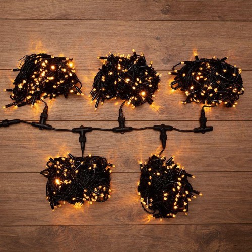 Гирлянда светодиодная "LED ClipLight" 5 нитей х20м 665LED желт. 50Вт 24В IP65 трансф. в компл. Neon-