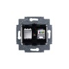 Розетка компьютерная Levit RJ45 кат.5E с заглушкой кофе макиато ABB 2CHH295117A6018