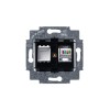 Розетка компьютерная Levit RJ45 кат.5E с заглушкой серебр. ABB 2CHH295117A6070