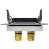 Аудиорозетка 4-м BRITE РА10-БрБ механизм бел. IEK BR-S40-K01