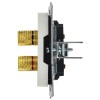 Аудиорозетка 4-м BRITE РА10-БрБ механизм бел. IEK BR-S40-K01
