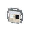 Розетка компьютерная Levit RJ45 кат.5E с заглушкой сл. кость ABB 2CHH295117A6017