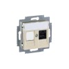 Розетка компьютерная Levit RJ45 кат.5E с заглушкой сл. кость ABB 2CHH295117A6017