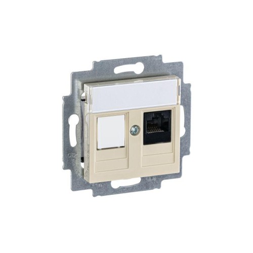 Розетка компьютерная Levit RJ45 кат.5E с заглушкой сл. кость ABB 2CHH295117A6017
