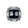 Розетка компьютерная Levit RJ45 кат.5E с заглушкой сталь ABB 2CHH295117A6069