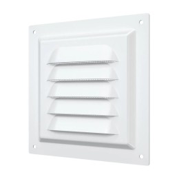 Решетка вентиляционная вытяжная стальная с покрытием полимерной эмалью 125х125мм ERA 1212МЭ