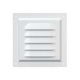 Решетка вентиляционная вытяжная стальная с покрытием полимерной эмалью 125х125мм ERA 1212МЭ