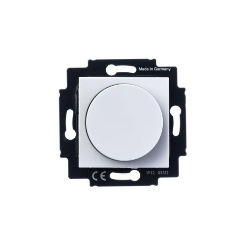 Светорегулятор Levit поворотно-нажимной 60-600Вт R бел./дым. черн. ABB 2CHH942247A6062