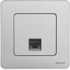 Розетка компьютерная Inspiria RJ45 кат.6 UTP механизм алюм. Leg 673832