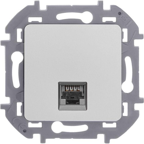 Розетка компьютерная Inspiria RJ45 кат.6 UTP механизм алюм. Leg 673832