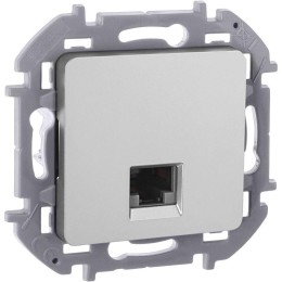 Розетка компьютерная Inspiria RJ45 кат.6 UTP механизм алюм. Leg 673832