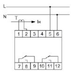 Реле тока EPP-620 (многофункциональное; двухпороговое (0.02-1А 0.5-5A); монтаж на DIN-рейке 35мм; 3