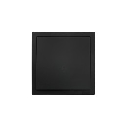 Кнопка звонка СП ZIMA IP20 безвинт. зажим черн. бархат LEZARD 704-4288-103QC