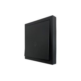 Кнопка звонка СП ZIMA IP20 безвинт. зажим черн. бархат LEZARD 704-4288-103QC