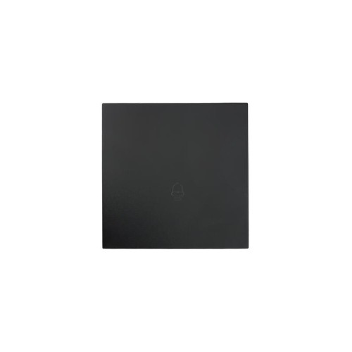 Кнопка звонка СП ZIMA IP20 безвинт. зажим черн. бархат LEZARD 704-4288-103QC