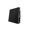 Кнопка звонка СП ZIMA IP20 безвинт. зажим черн. бархат LEZARD 704-4288-103QC