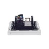 Розетка 2-м RJ11+RJ45 кат.5E FORTE&PIANO FP235 бел. IEK FP-KT20-O-1-K01