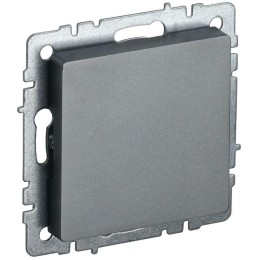 Заглушка c суппортом BRITE МЗ10-БрС механизм сталь IEK BR-PL10-K46