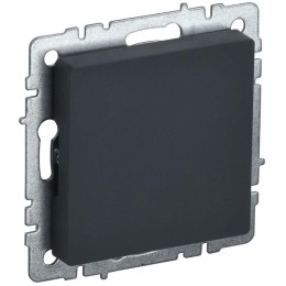 Заглушка c суппортом BRITE МЗ10-БрГ механизм графит IEK BR-PL10-K53