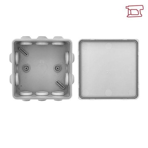 Коробка распределительная КМР-030-014 100х100х50 IP55 с крышкой для прямого монтажа 10 мембранных вв