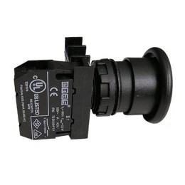 Кнопка "Грибок" 1НО без фиксации черн. EMAS B100MH