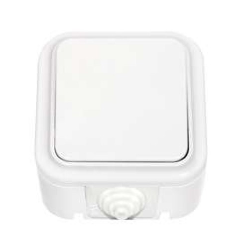 Переключатель проходной 1-кл. ОП 10А IP44 бел. Bylectrica А6 10-868