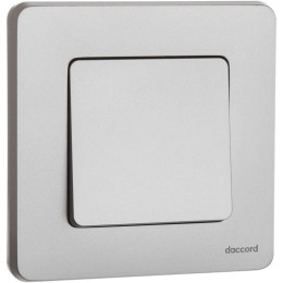 Выключатель кнопочный Inspiria 6А 250В без фиксации НО/НЗ механизм алюм. Leg 673692