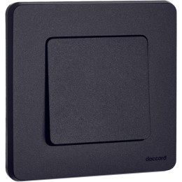 Выключатель кнопочный Inspiria 6А 250В без фиксации НО/НЗ механизм антрацит Leg 673693