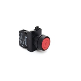 Кнопка нажимная круглая красн. с фиксацией EMAS CP100FK