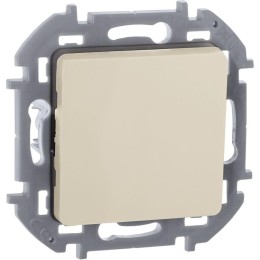 Выключатель кнопочный Inspiria 6А 250В без фиксации НО/НЗ механизм сл. кость Leg 673691