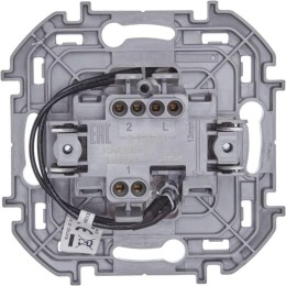 Переключатель 1-кл. Inspiria 10А IP20 250В 10AX с подсветкой / индикацией механизм бел. Leg 673660