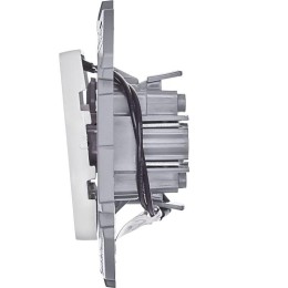 Переключатель 1-кл. Inspiria 10А IP20 250В 10AX с подсветкой / индикацией механизм бел. Leg 673660