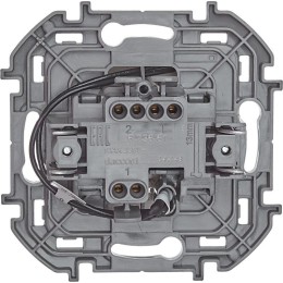 Переключатель 1-кл. Inspiria 10А IP20 250В 10AX с подсветкой / индикацией механизм сл. кость Leg 673