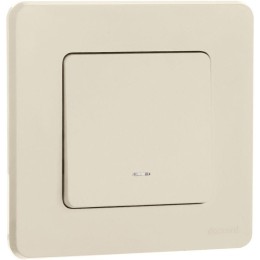 Переключатель 1-кл. Inspiria 10А IP20 250В 10AX с подсветкой / индикацией механизм сл. кость Leg 673