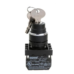 Кнопка с ключом 0-1 с фиксацией ключ выним. в полож. 0 (1НО) (CM) EMAS CM100AA20