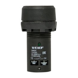 Кнопка SW2C-10D с подсветкой желт. NO EKF sw2c-md-y