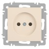 Розетка 1-м СП Accent 6-201-02 16А IP20 250В 2P сл. кость Intro Б0063659