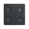 Выключатель сенсорный 4-кл. СП Simon 82 Sense IP20 с тематич. маркир. Т2 графит Simon 8000644-038