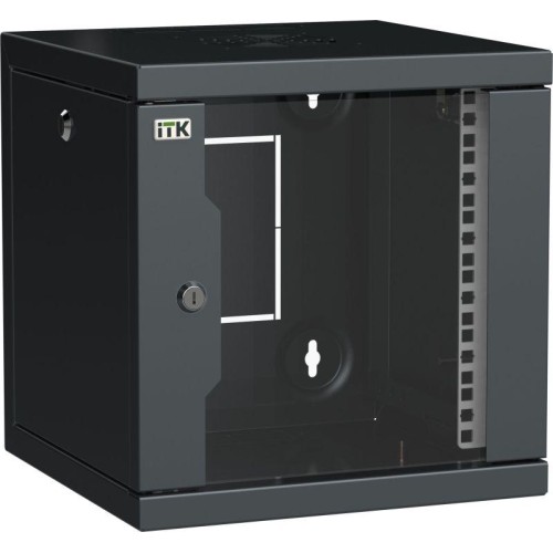 Шкаф сетевой LINEA WS 10дюйм 9U 320х310мм дверь стекл. черн. ITK LWS5-09U33-GF