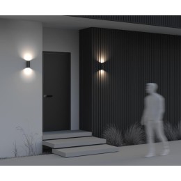 Светильник Slat 2х10Вт GU10 IP54 бра настен. Maytoni O044WL-02B