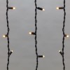 Гирлянда светодиодная "Айсикл" (бахрома) 4х0.6м 128LED желт. 10Вт 230В IP67 провод каучук черн. (нуж