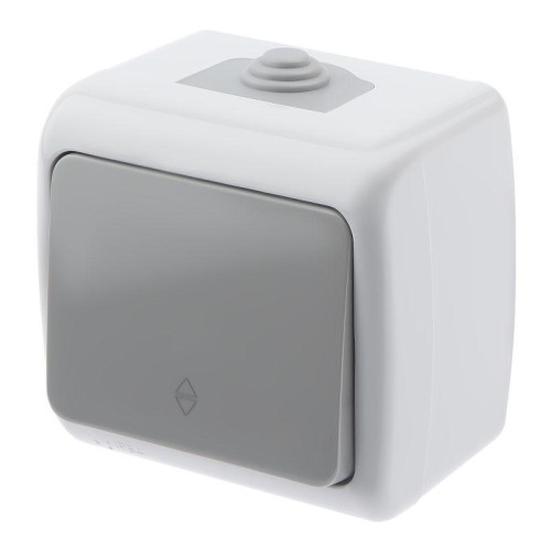 Переключатель ОП 10А 250В IP54 сер. Atlantic 5-103-03 Intro Б0050942